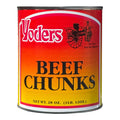 Yoder’s Canned Beef Chunks | 28 oz can | Real USA Beef | Fully Cooked | Shelf Stable Survival Food | 10+ Year Shelf Life | Ready to Eat | Ideal for Prepping, Storage & Camping