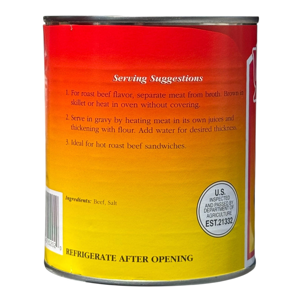 Yoder’s Canned Beef Chunks | 28 oz can | Real USA Beef | Fully Cooked | Shelf Stable Survival Food | 10+ Year Shelf Life | Ready to Eat | Ideal for Prepping, Storage & Camping