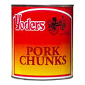 Yoder’s Canned Pork Chunks | 28 oz can | Real USA Pork | Fully Cooked | Shelf Stable Survival Food | 10+ Year Shelf Life | Ready to Eat | Ideal for Prepping, Storage & Camping